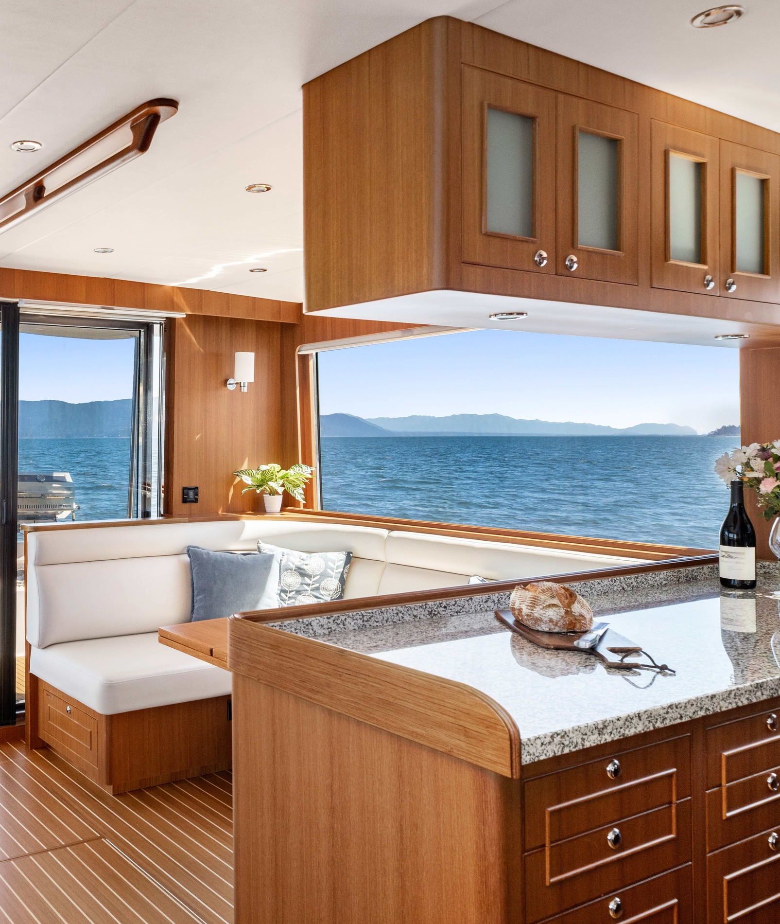 49' Pilothouse Interior | North Pacific Yachts